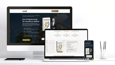 Lead-Magnet-Landingpage für Immobiliencoach - Webseitengestaltung
