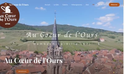 coeurdelours.com : gîtes premium, 5 langues et réservation directe - Website Creation