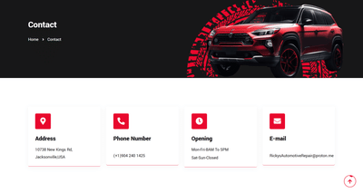 Ricky's Automotive Repair - Website Creation