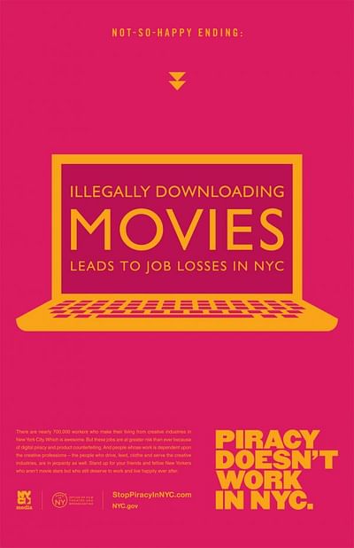 Piracy doesn't work, Movies - Publicidad