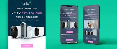Arlo EMEA: Increase profit on Amazon Prime Day - Email Marketing