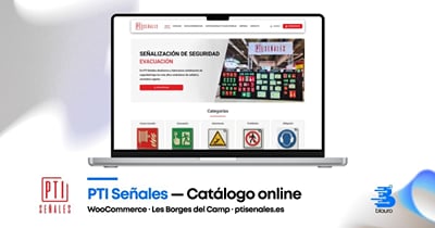 Catálogo online con presupuestos B2B — PTI Señales - Creación de Sitios Web