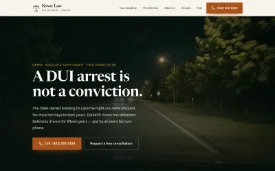 Kovar Law - Website Creation