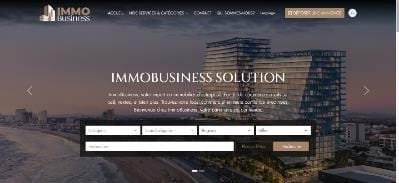 Plateforme d’annonces pour l’immobilier professionnel - Creación de Sitios Web