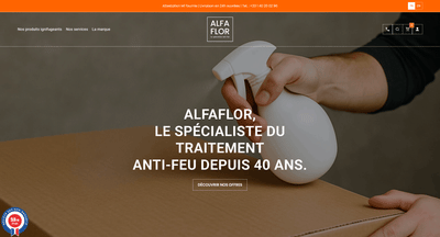Création du site e-commerce ALFAFLOR - E-commerce