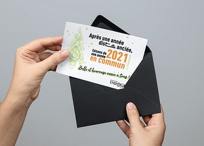 Carte de voeux Transcité-Transdev - Graphic Identity