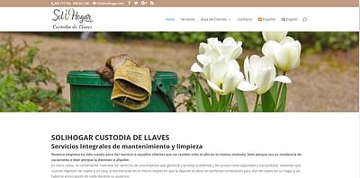 Crear página web Solihogar Custodia de LLaves - Publicidad Online