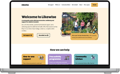 Webdesing for Likewise - Website Creation
