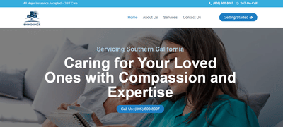 Website created for Hospice company - Website Creation