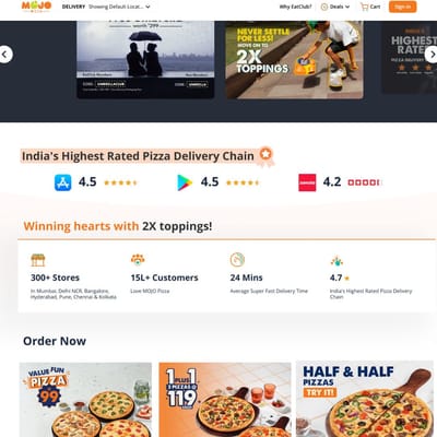 Mojo Pizzas App Development - Desarrollo de Software