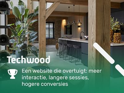 Website redesign voor Techwood - Website Creatie