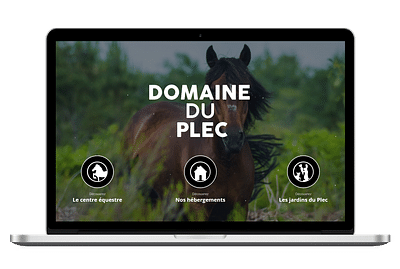 Site web - Domaine du Plec - Webseitengestaltung