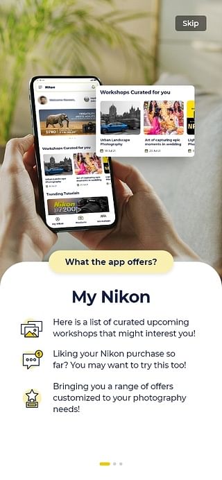 Community Based eLearning Photography App - Nikon - Application mobile