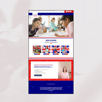 Site vitrine English School - Création de site internet