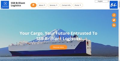 Multilingual Website for SSB Brilliant Logistics - Webseitengestaltung