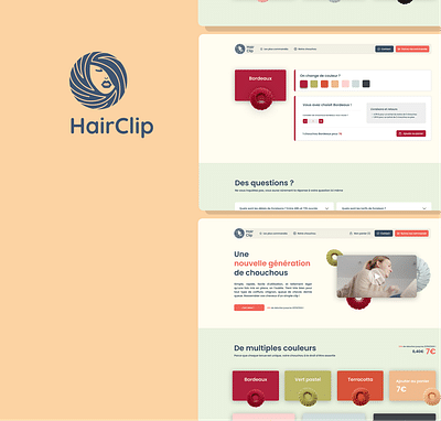 Hairclip - Création de site internet