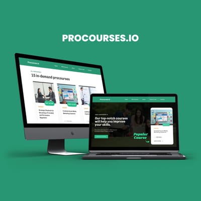 Procourses (Website Design & Development) - Webanwendung
