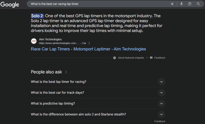 Lap Timer Keyword Research - SEO