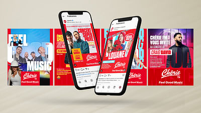 Territoire de marque Chérie FM et déploiement - Image de marque & branding