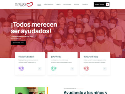 Retribución con amor - Création de site internet