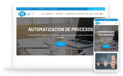 Sitio web Consultores en IT - Création de site internet