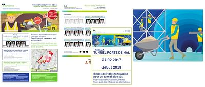 Infographics maken werken hallepoorttunnel - Branding & Positioning