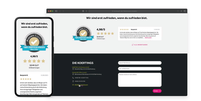DIE KOERTINGS - ERFOLGSEXPEDITION - Création de site internet