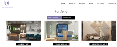 Online Advertising Luxury Avenue Interiors Gurgaon - SEO