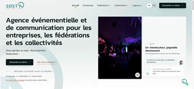 SOST'N : site bilingue et SEO, 100/100 en référencement - Website Creation