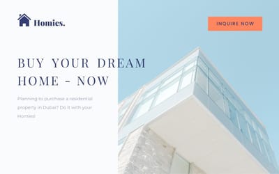 Homies Residential Property Advisor - Création de site internet