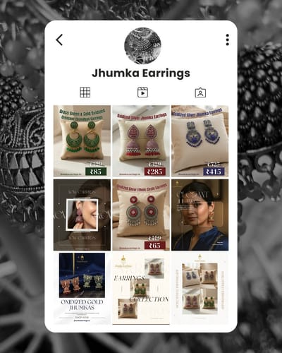 Jhumka Social Media Management - Content-Strategie