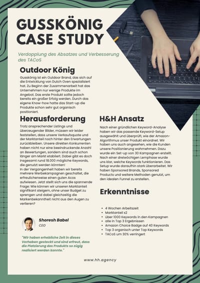 Gusskönig Amazon PPC - E-Commerce