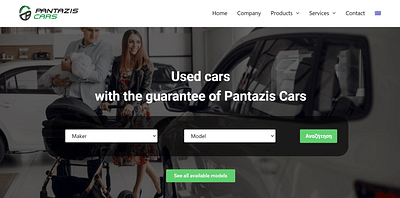 Pantazis Cars - Création de site internet