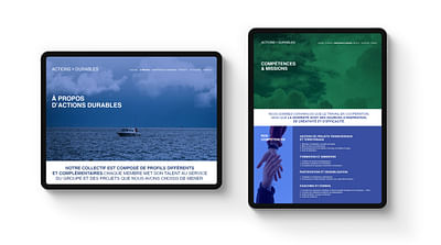 Actions durables - Création de site internet