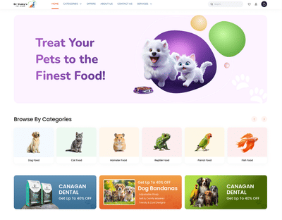 Pet Ecommerce - Ergonomie (UX / UI)