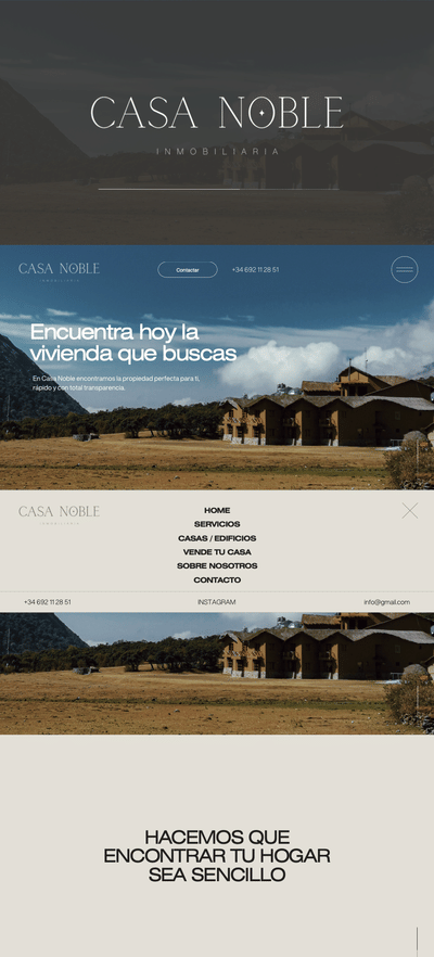 Casa noble - Creación de Sitios Web
