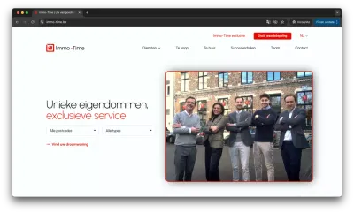 Vastgoedmakelaar Immo-Time: complete online rebranding & groei - Growth Marketing