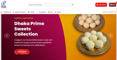 Dhaka Prime Sweets - Développement de Logiciel