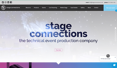 Stage Connections UK - Website Creation