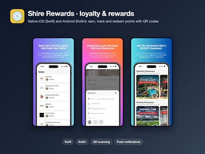 Shire Rewards: loyalty & rewards app - Application mobile