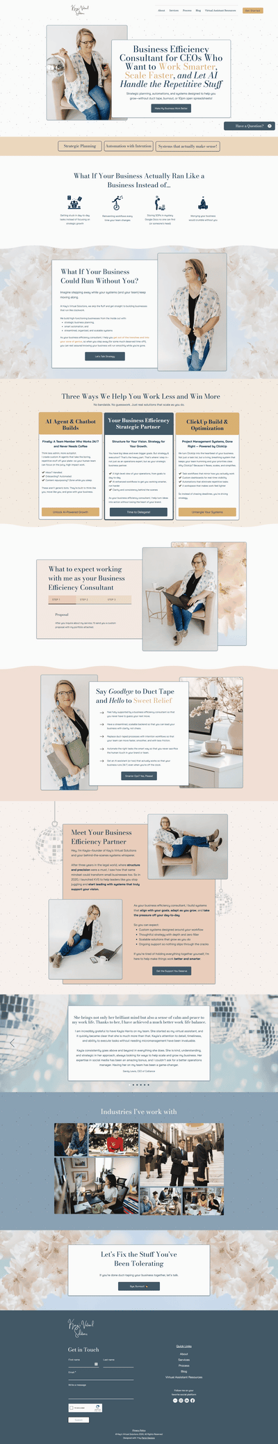 Kay's VA Solutions Website Redesign - SEO