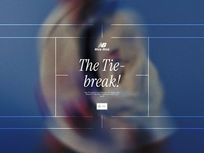 New Balance × Miu Miu — The Tie-Break - Webseitengestaltung