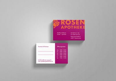 Corporate Design Entwicklung - Rosen Apotheke - Online Advertising