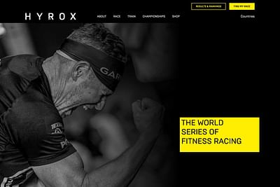 HYROX - The Fitness Race - Website Creatie