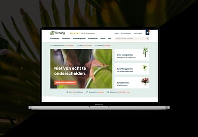 Webshop voor Florafy - Création de site internet