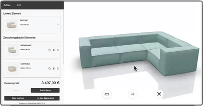 K3-Sofa ergänzt Shopify-Shop von Livinda - E-commerce