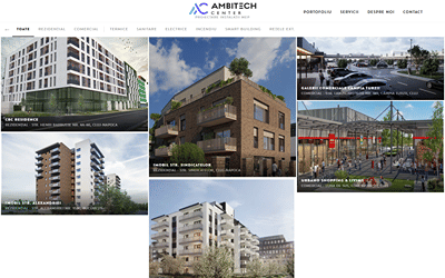 Ambitech Center – MEP design studio website - Creación de Sitios Web