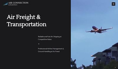 Website Design for Air Freight & Shipping Company - Website Creation