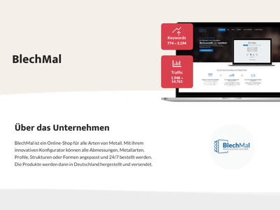 BlechMal – SEO-Content & Backlink-Paket - Référencement naturel