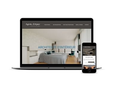 agentsdespace.com >> Refonte complète site vitrine - Création de site internet